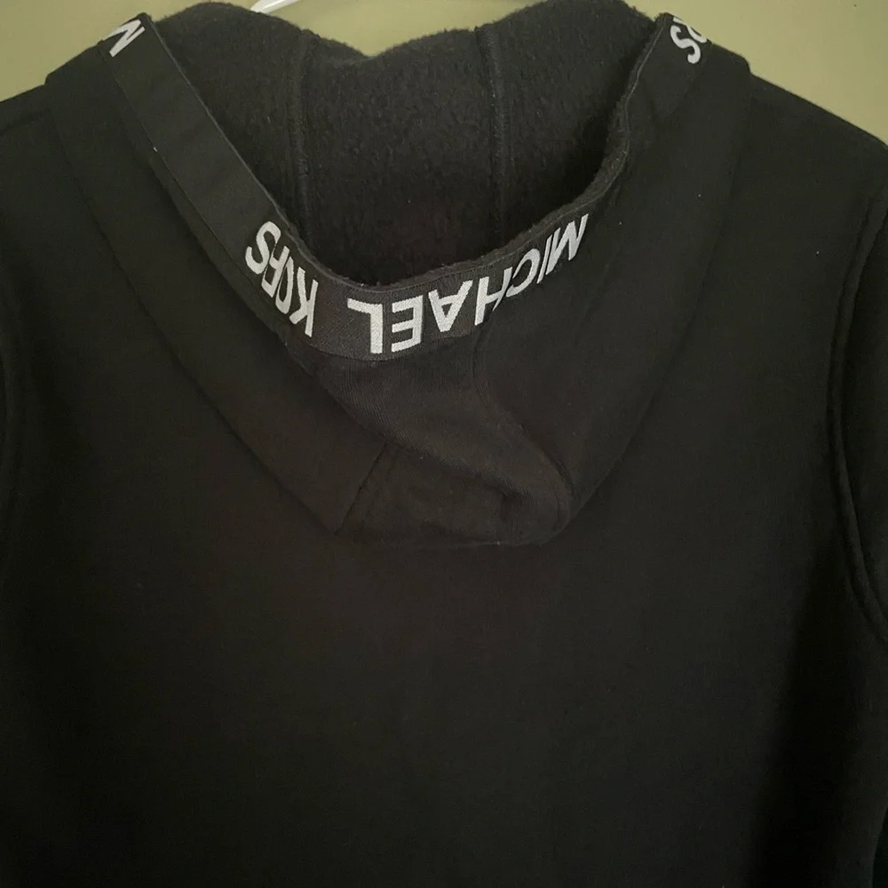 Michael Kors Black Full Zip-Up Hoodie Sz M - Picture 6 of 7